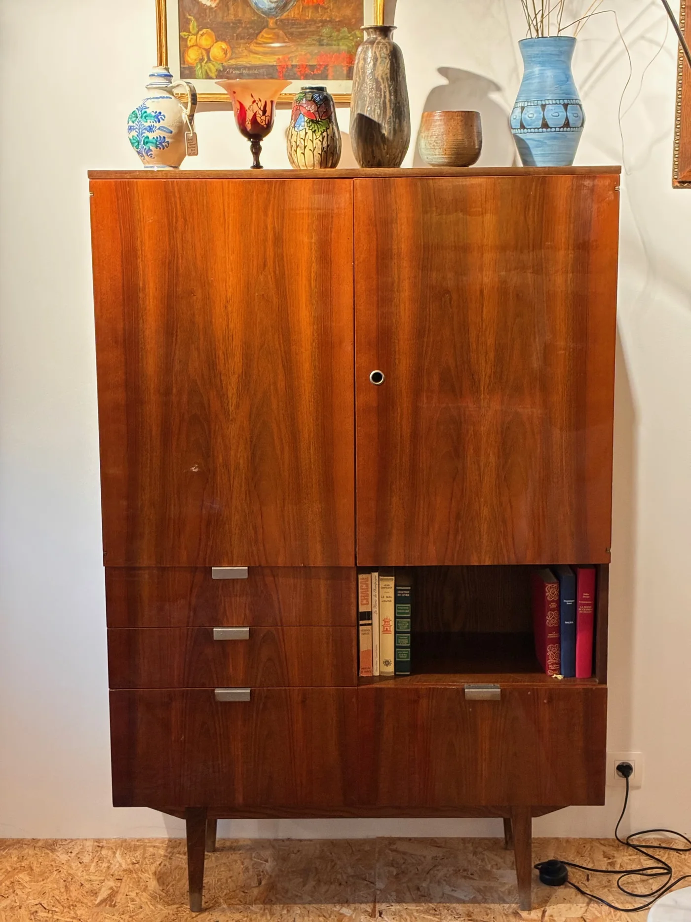 Meuble haut vintage - Ht 170 x 100 x 36 cm
