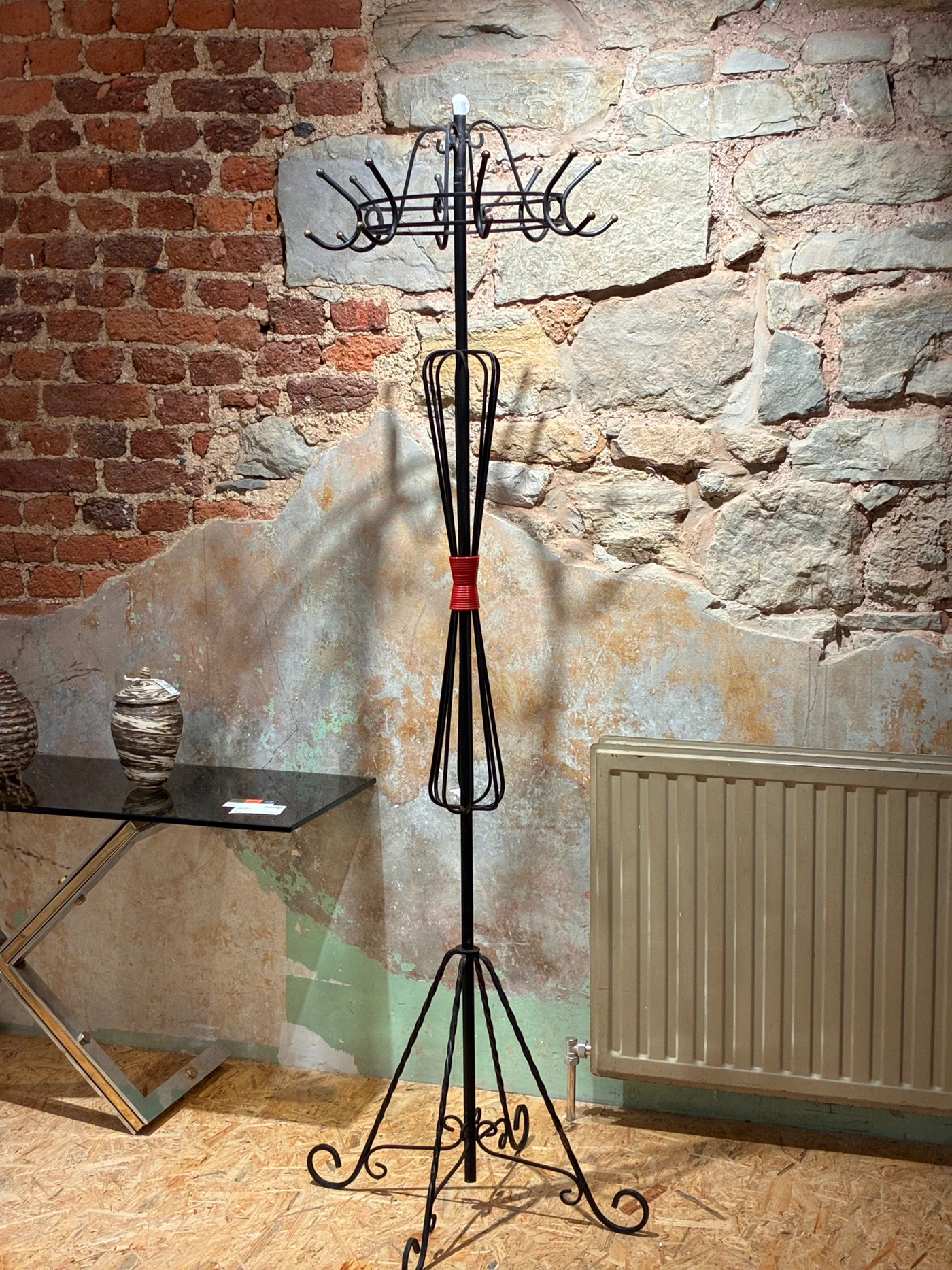 Porte manteau fer forgé vintage 1950