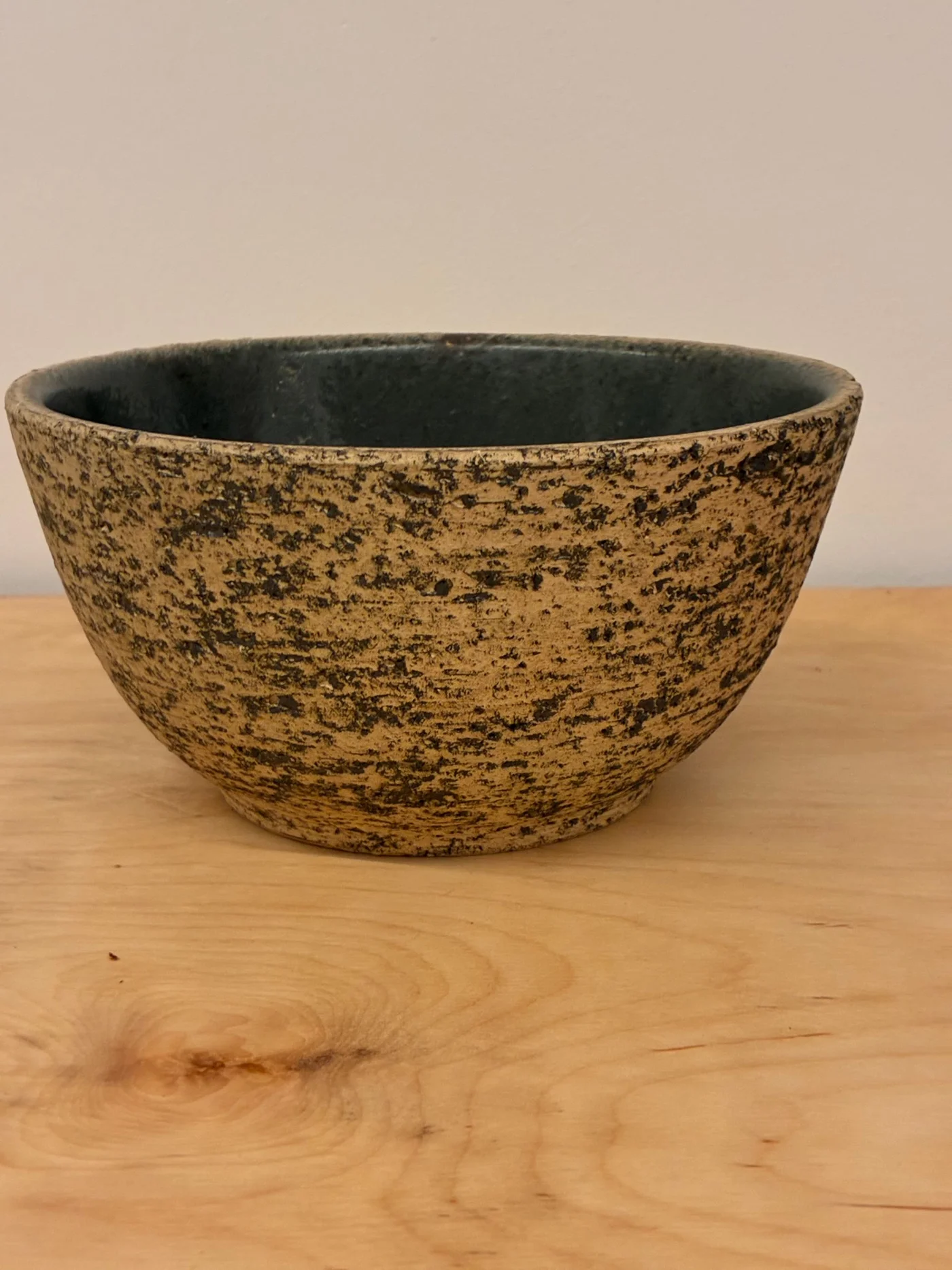 Bol en céramique brutaliste (technique de chamotte) - Origine néerlandaise probable 1960-1970s C235