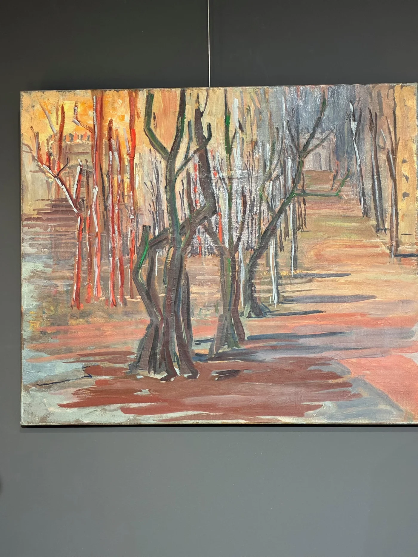 Huile sur toile - Ecole belge contemporaine du XXe - 64 X 54 cm 