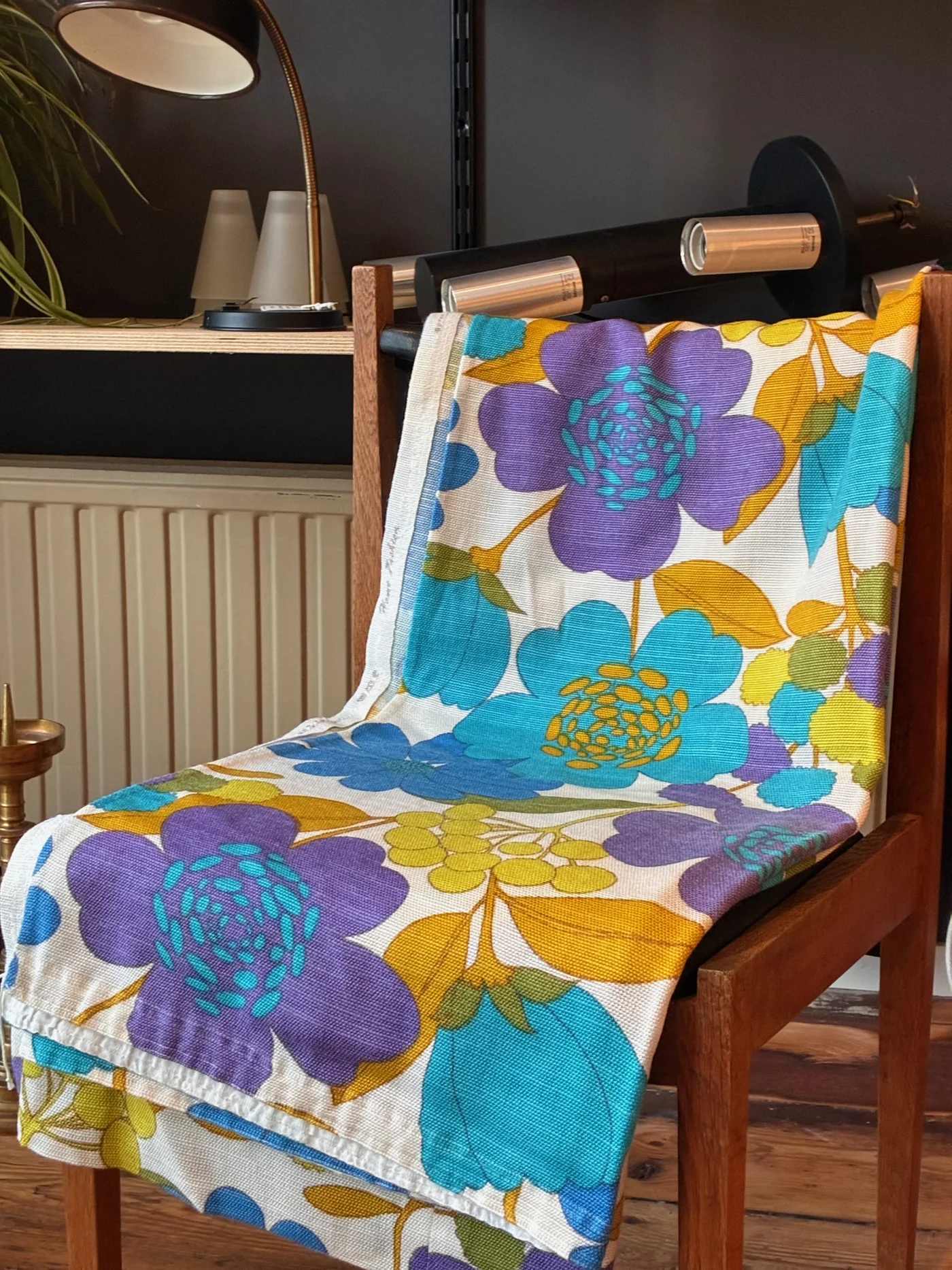 Paire de rideaux  à dé́cor floral - Home fashion - 1970s - 202 x 167 cm et 208 x 167 cm